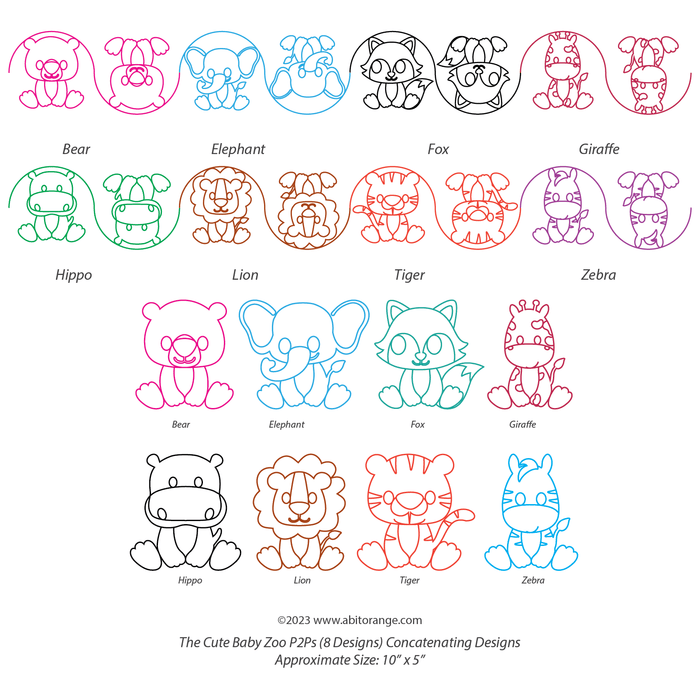 The Cute Baby Zoo Bundle (24 designs)