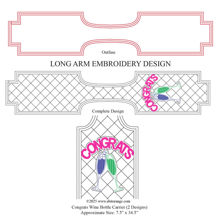 Wine Bottle Congrats Carrier