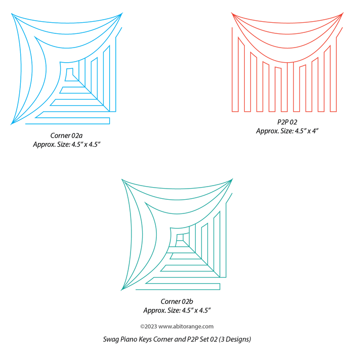 Swag Piano Keys Border Set 02