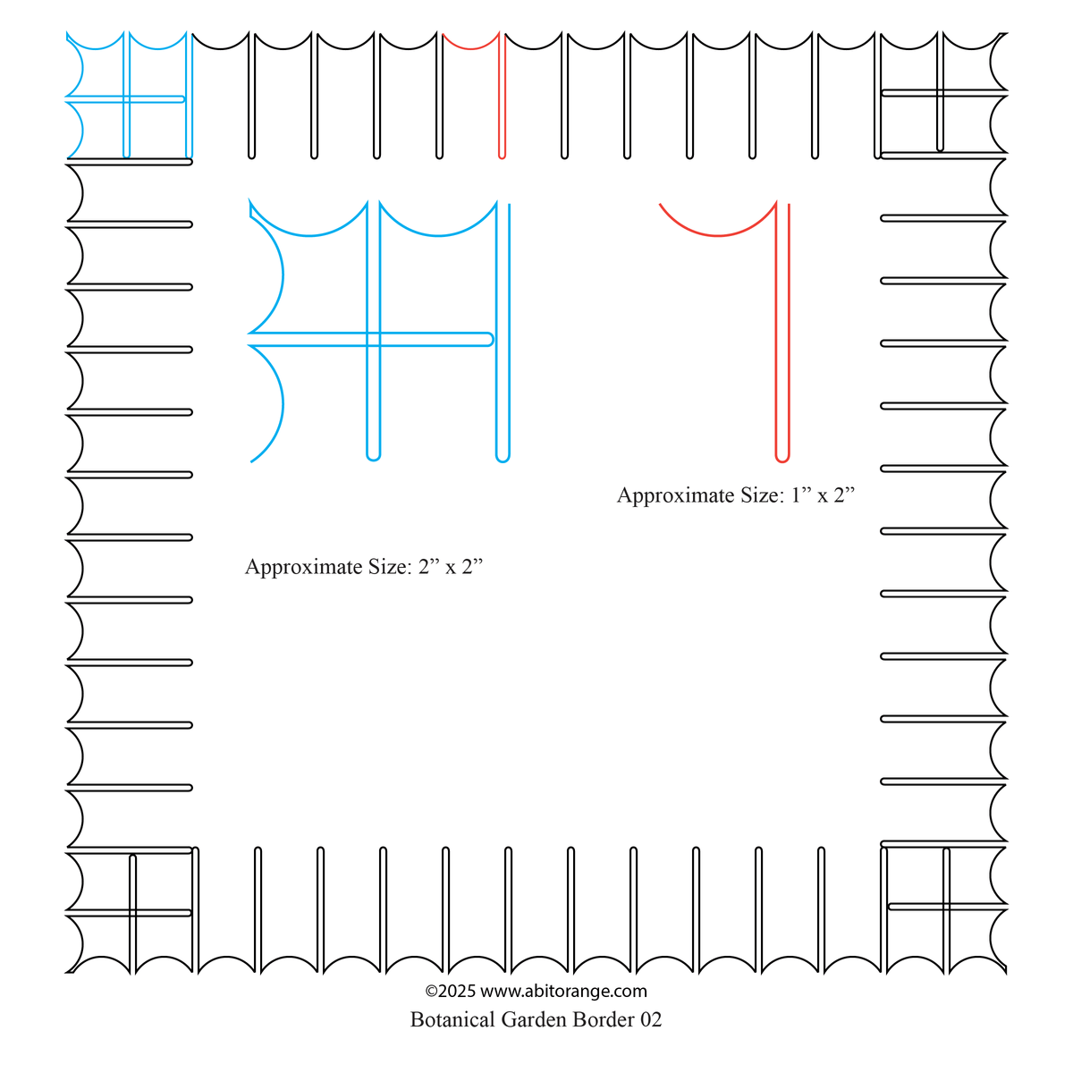 Botanical R Border 02 — A Bit Orange