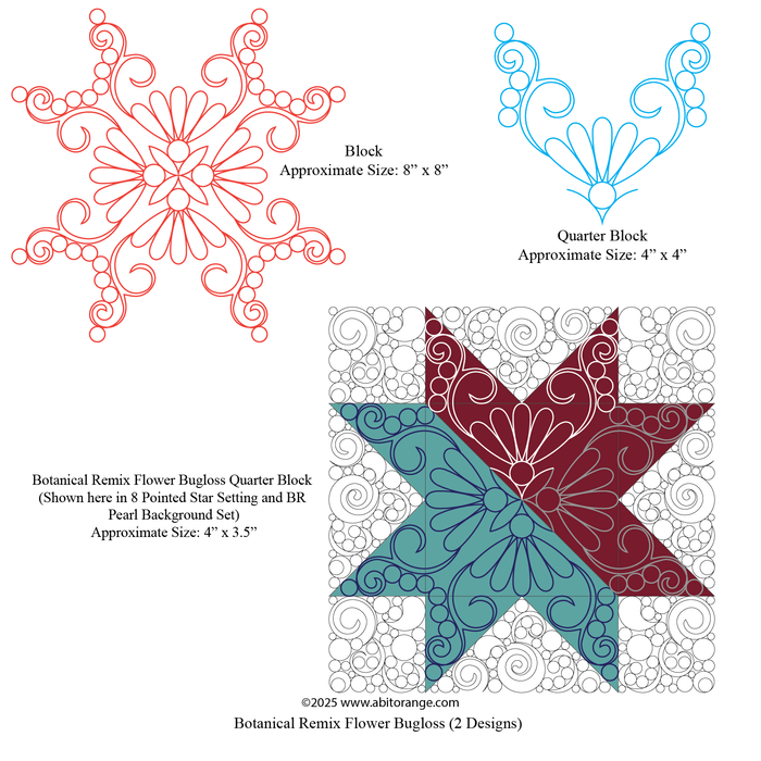 Botanical R Flower Bugloss
