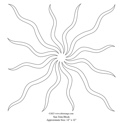 Sunburst Circle Block