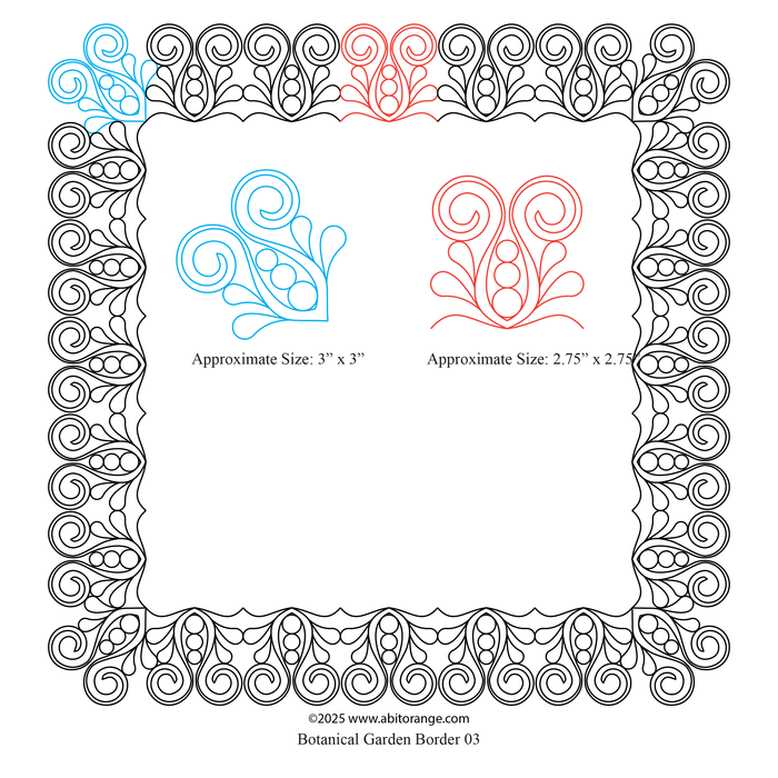 Botanical R Border 03