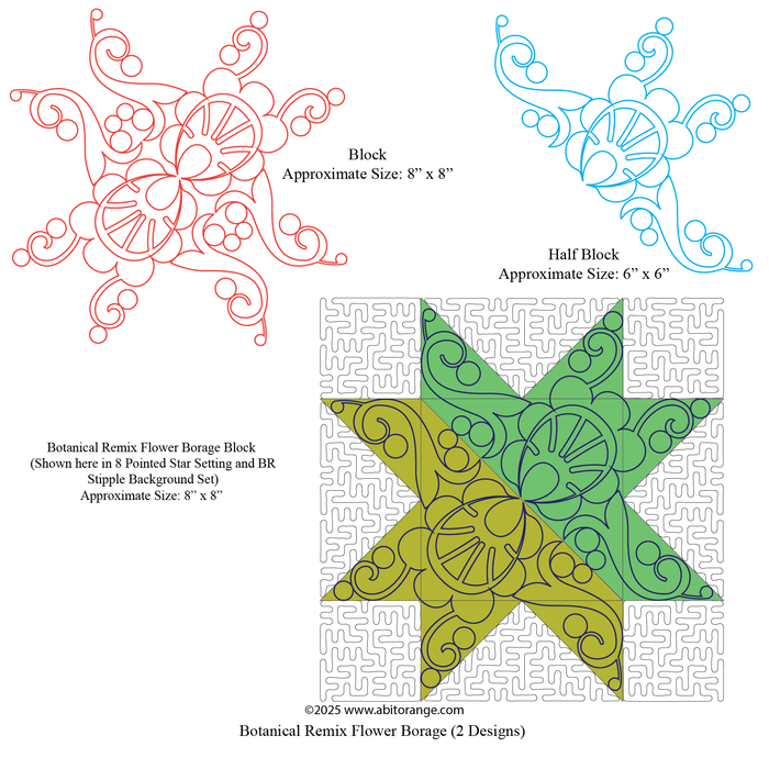 Botanical R Flower Borage