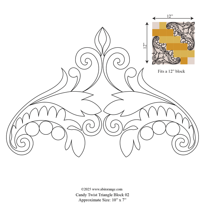 Candy Twist Triangle Block 02