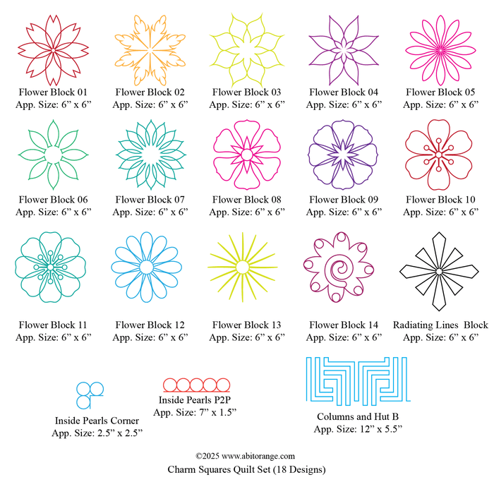 Charm Squares Quilt Set