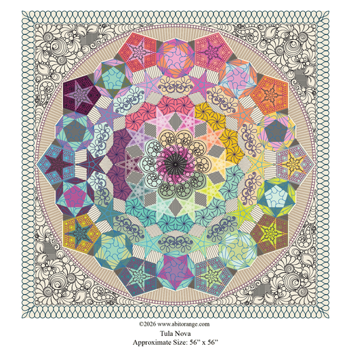Tula Nova quilting designs set for longarm machines