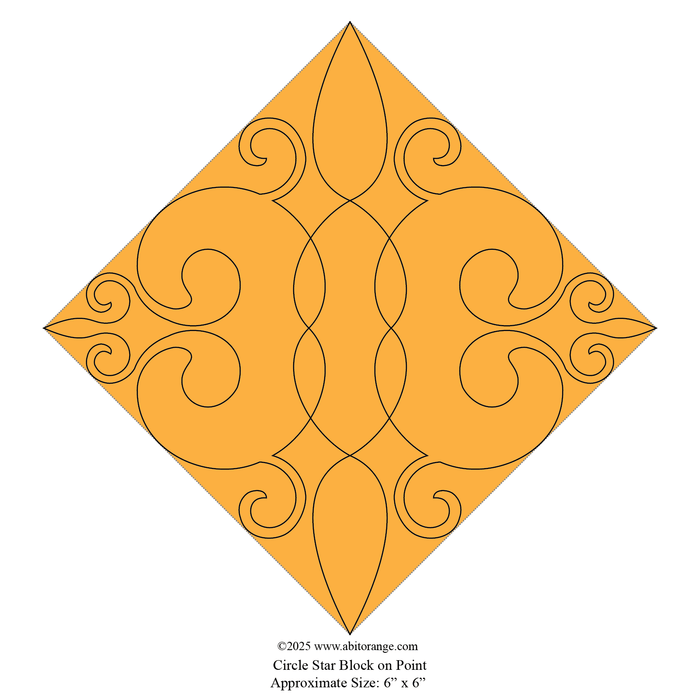Circle Star Block on Point