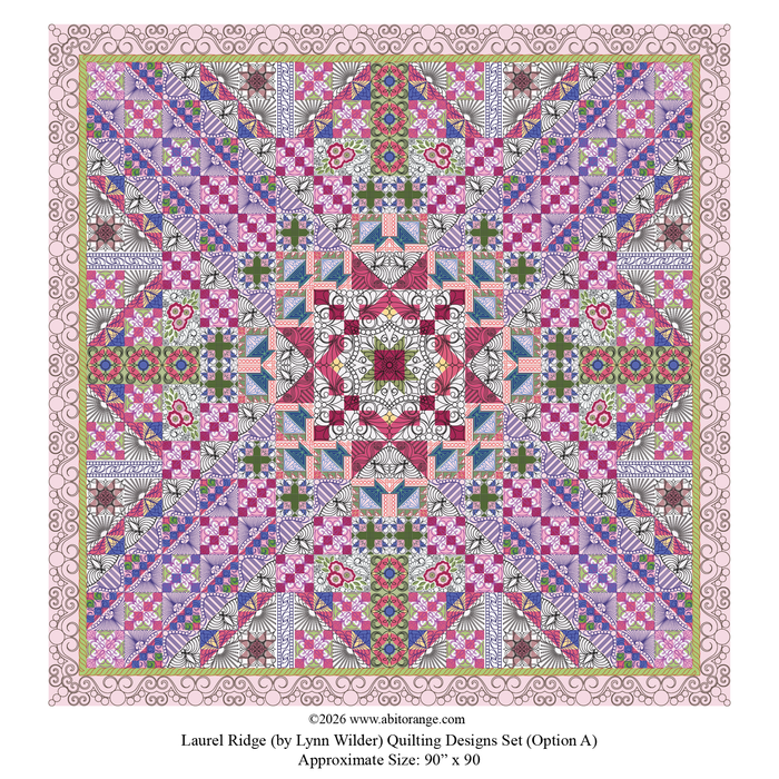 digital quilting designs set for Laurel Ridge quilt