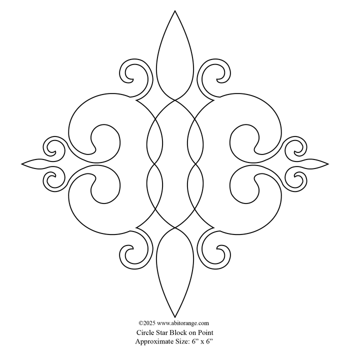 Circle Star Block on Point