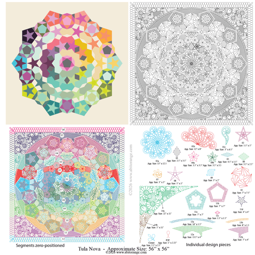 Tula Nova quilting designs set for longarm machines