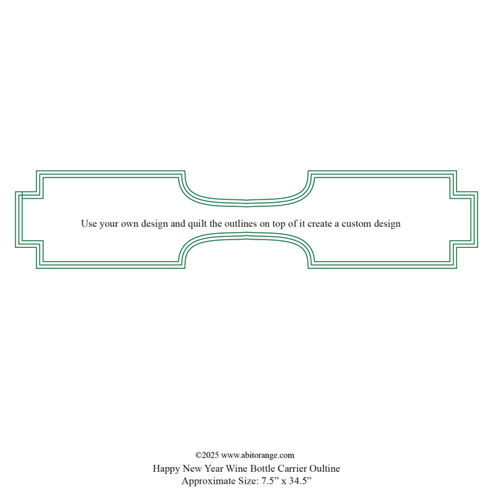 Wine Bottle Carrier Happy New Year