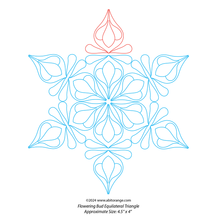 Flowering Bud Equilateral Triangle