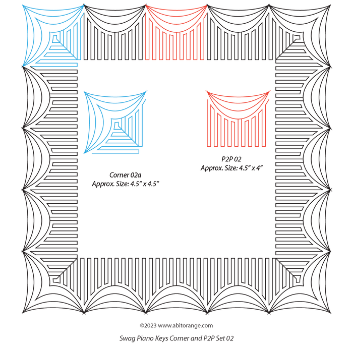 Swag Piano Keys Border Set 02