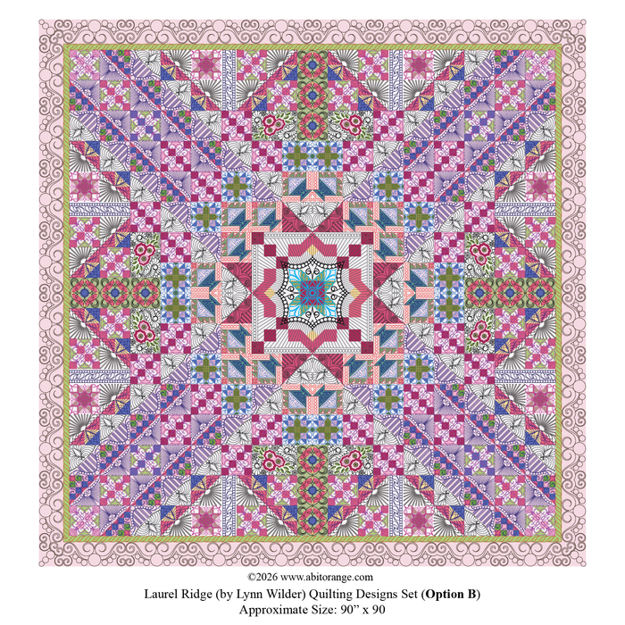 Longarm digital designs set for Laurel Ridge by Lynn Wilder