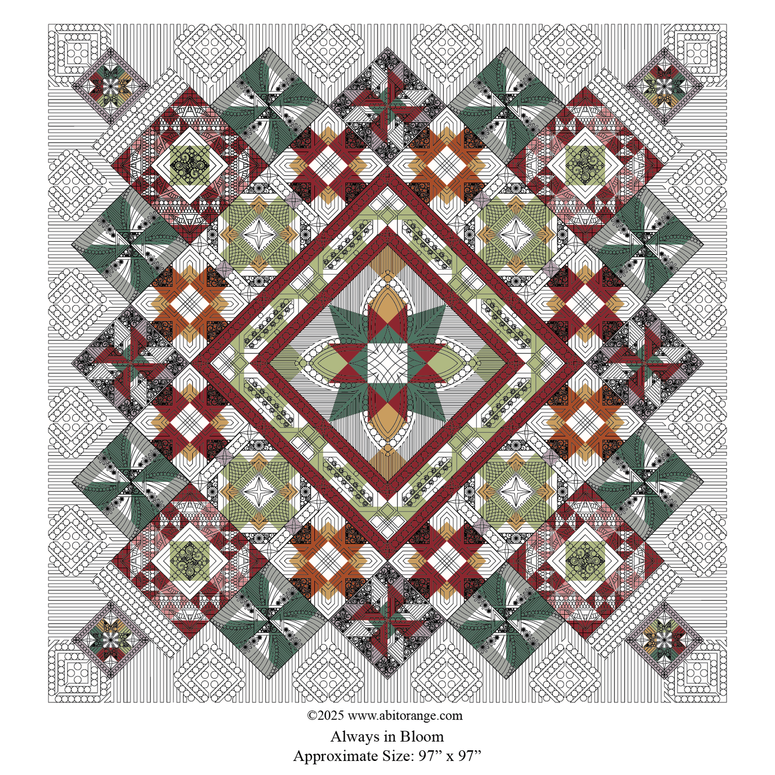Digital Quilting Patterns — A Bit Orange