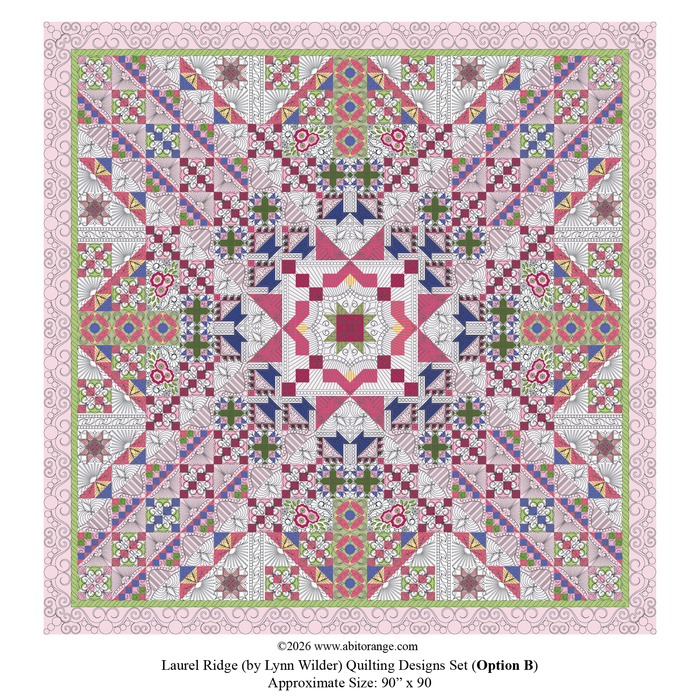 Longarm digital designs set for Laurel Ridge by Lynn Wilder