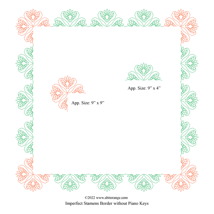 Imperfect Stamens Border with Piano Keys