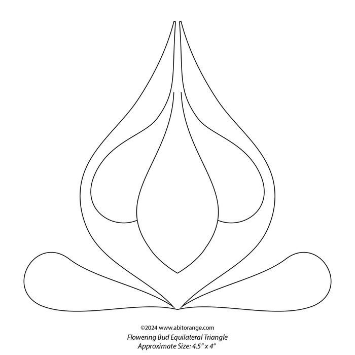 Flowering Bud Equilateral Triangle