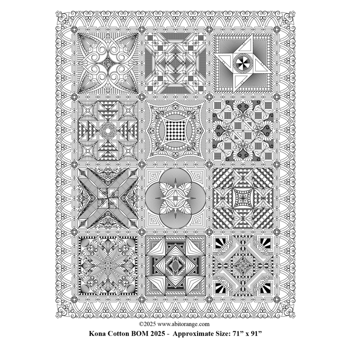 Kona Cotton BOM 2025