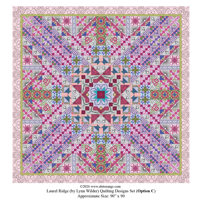 Longarm Laurel Ridge quilt designs for machine quilting