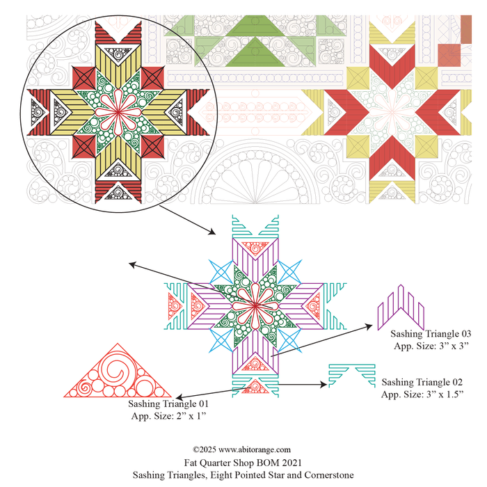 FQS BOM 2021 Sashing Triangles
