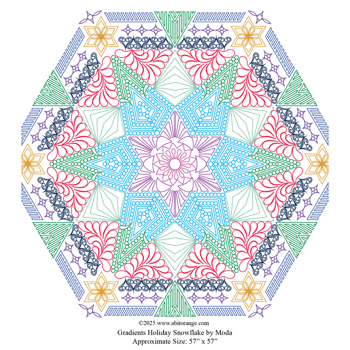 Gradient Holiday Snowflake Set