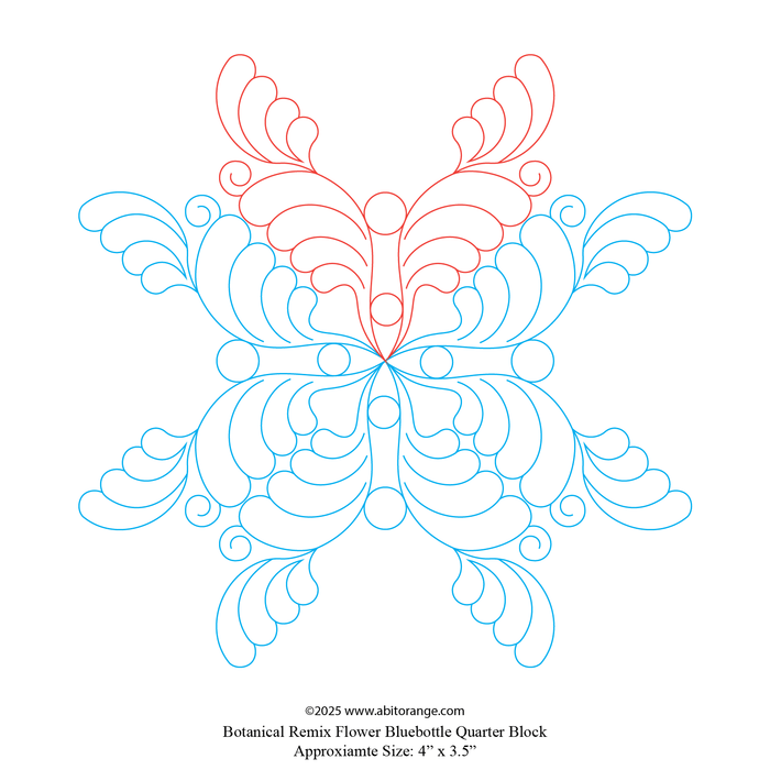 Botanical R Flower Bluebottle