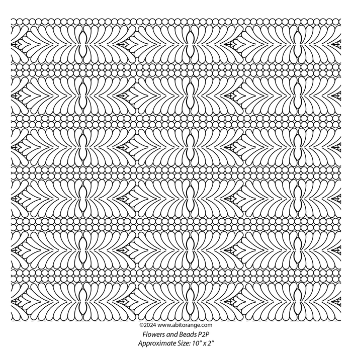 Flower and Beads Border Set 01