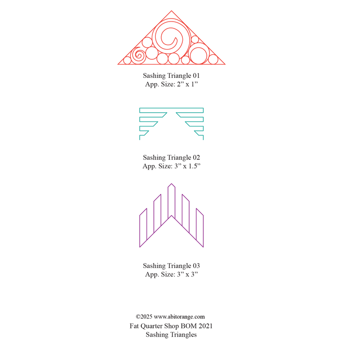 FQS BOM 2021 Sashing Triangles