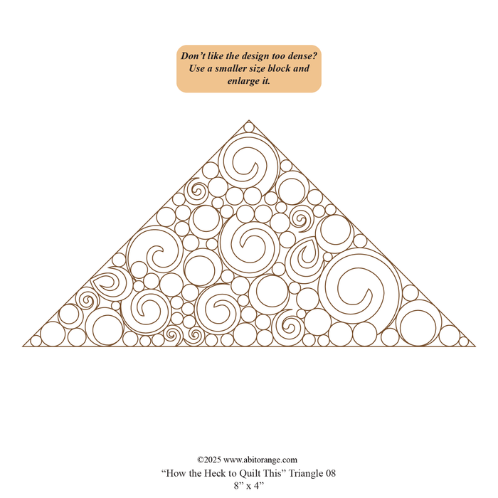 How the heck to quilt this Triangle