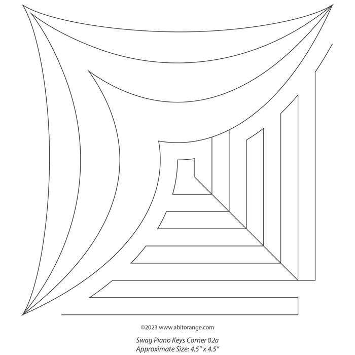 Swag Piano Keys Border Set 02