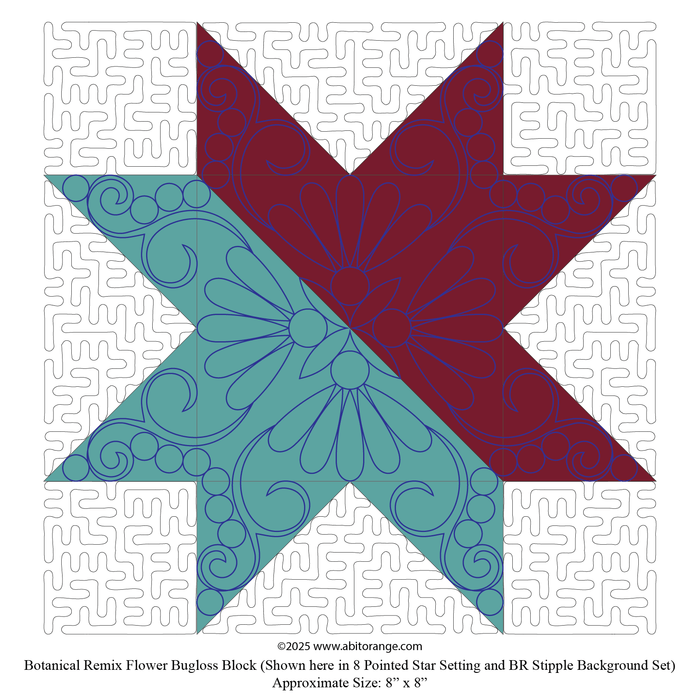 Botanical R Flower Bugloss