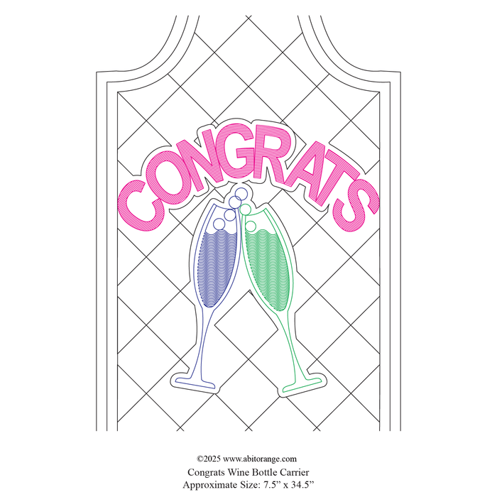Wine Bottle Congrats Carrier