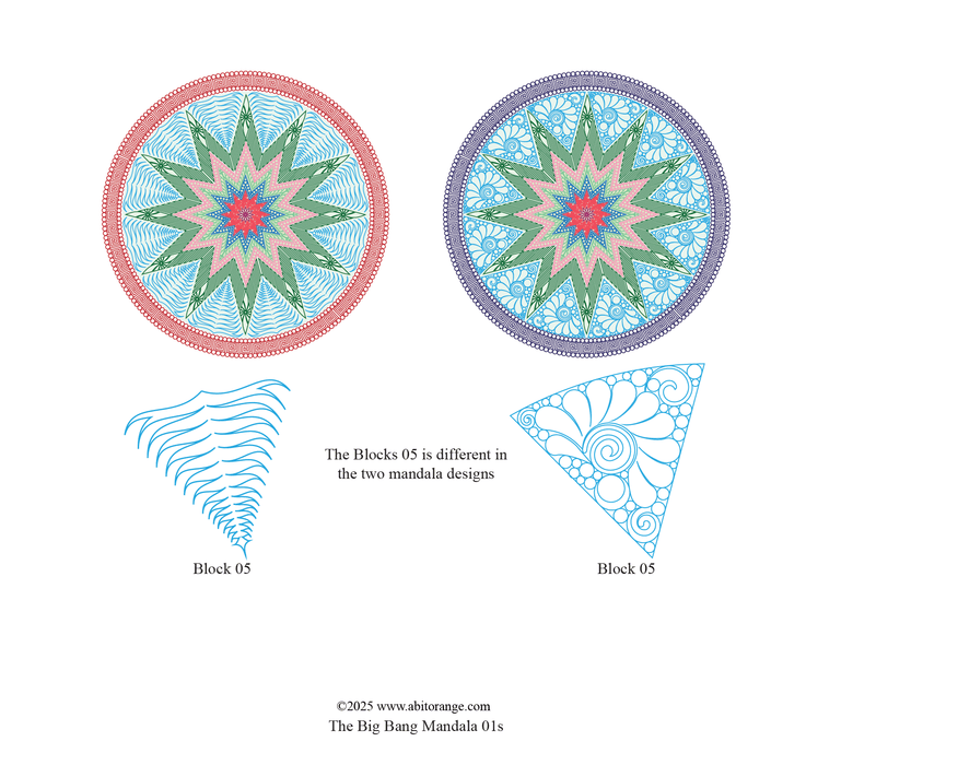 The Big Bang Mandala 01 Feathers