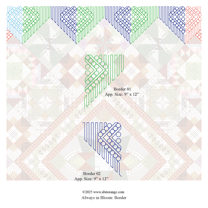 Always in Bloom Border and Corner Set