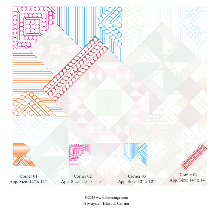 Always in Bloom Border and Corner Set