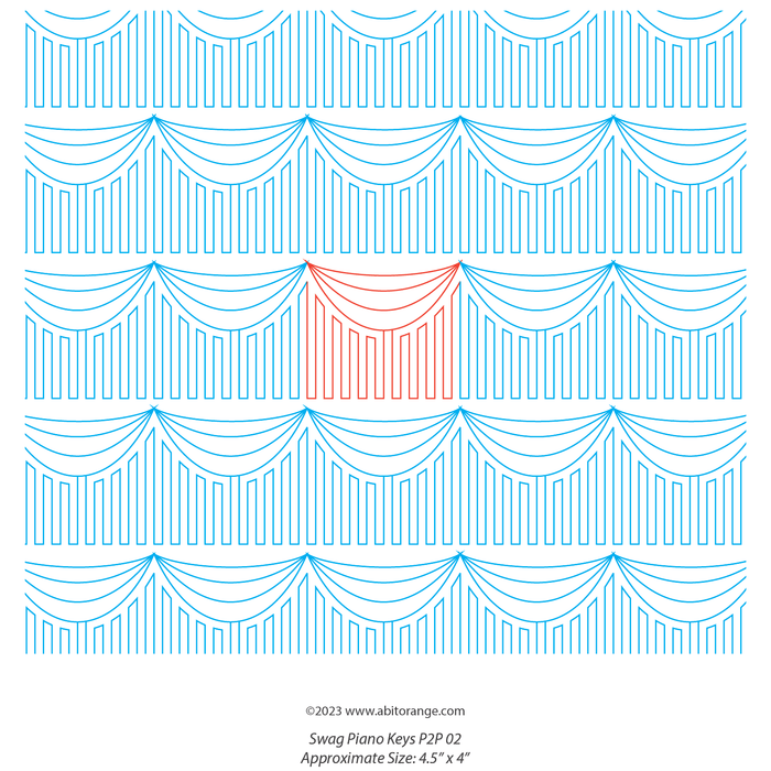 Swag Piano Keys Border Set 02