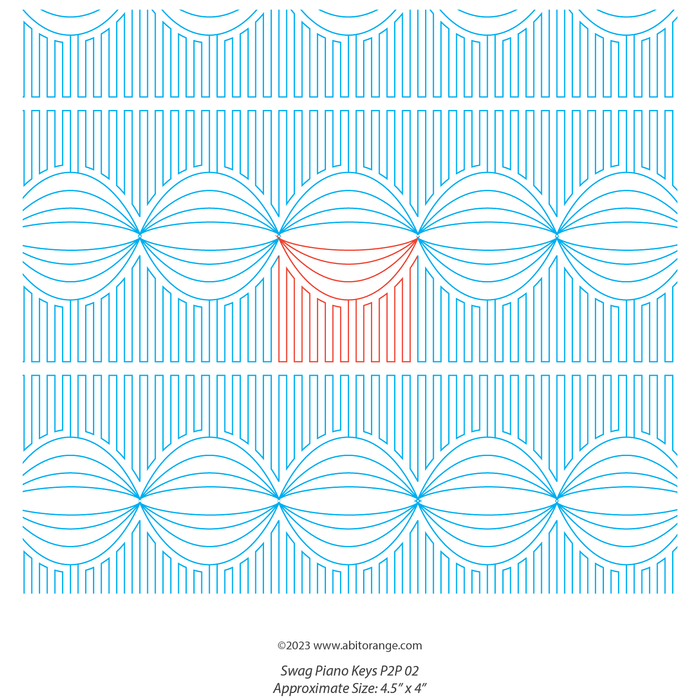 Swag Piano Keys Border Set 02