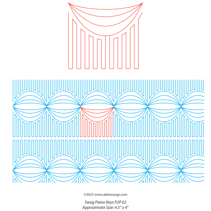 Swag Piano Keys Border Set 02