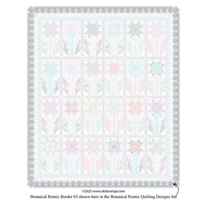 Botanical R Border 03