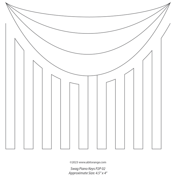 Swag Piano Keys Border Set 02