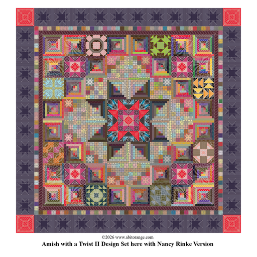 longarm digital quilting design for Amish with a Twist 2 Nancy Rinke