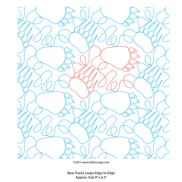 Bear Tracks [Embroidery Formats]