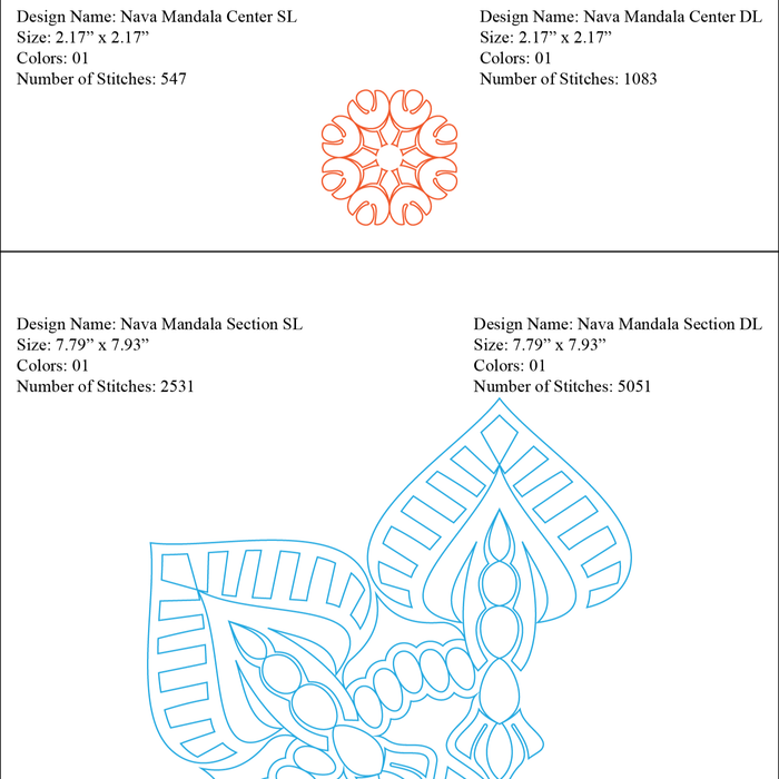 Nava Mandala [Embroidery]