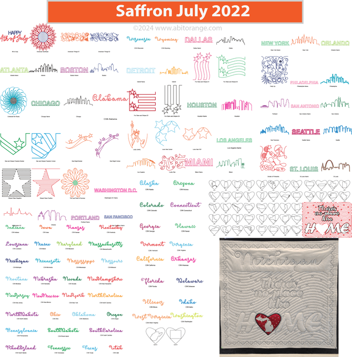 Saffron July 2022 (100+Designs and a Special Project)
