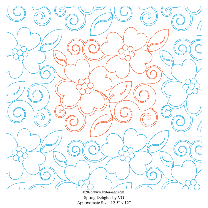 Spring-delight-edge-to-edge-longarm-quilting-design