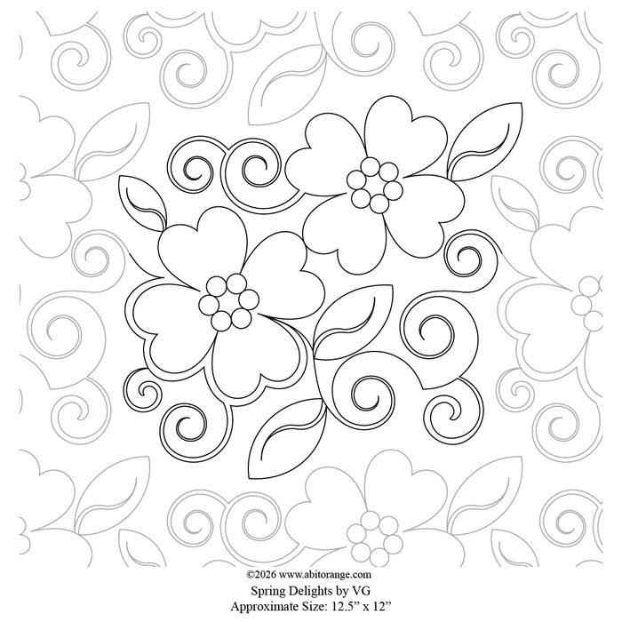 Spring-delight-edge-to-edge-longarm-quilting-design