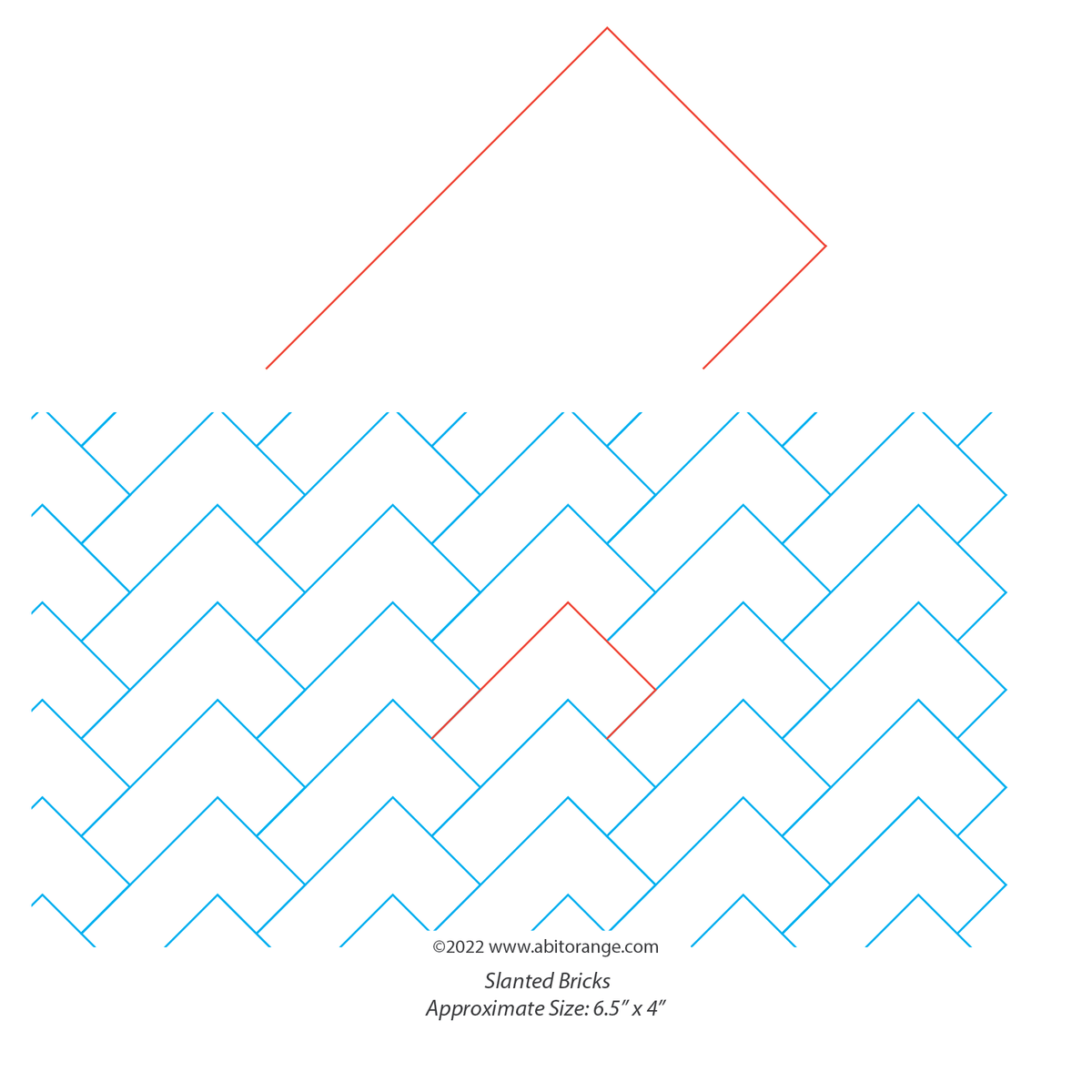 Slanted Bricks — A Bit Orange