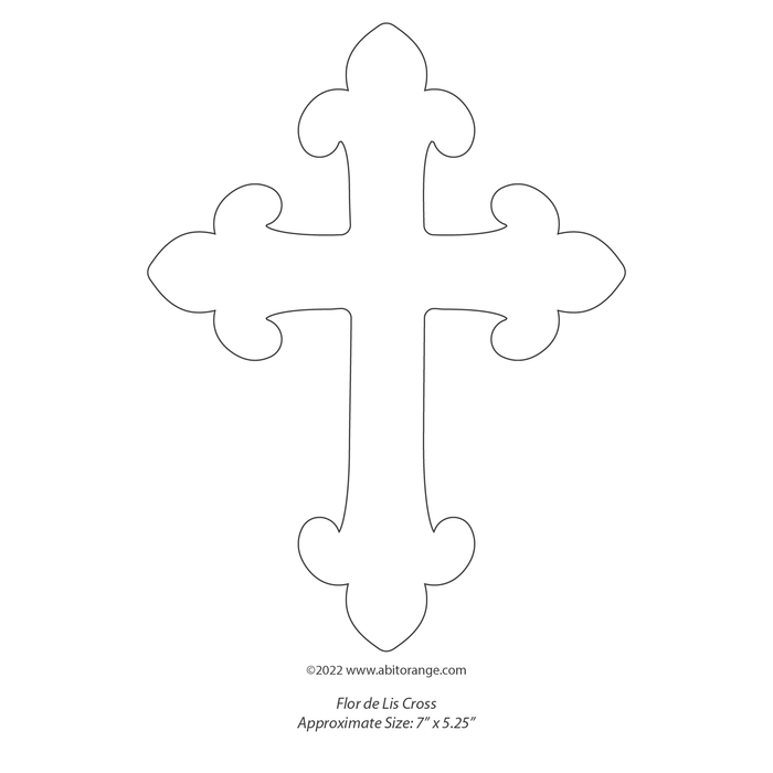 Flor-De-Lis Cross